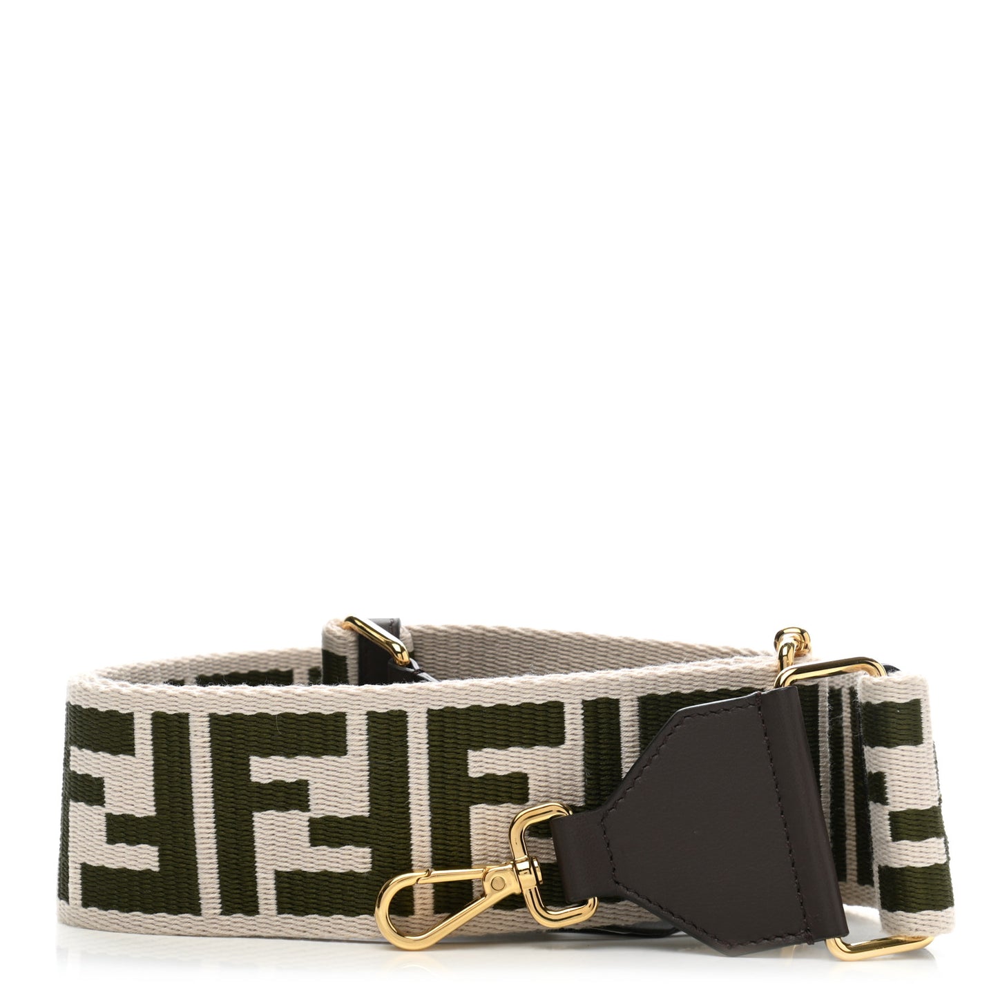 Ribbon Vitello Century FF 1974 Adjustable Strap You Nuvola Verde Black