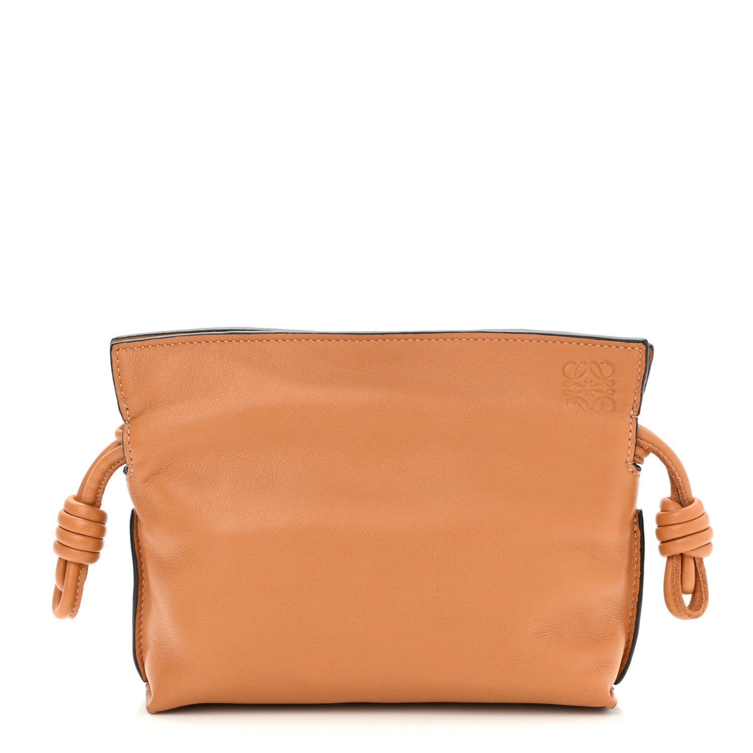 Loewe Calfskin Nano Flamenco Knot Clutch Warm Desert 1 of 8