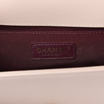 Chanel Caviar Calfskin Chevron Medium Boy Flap Light Pink 6 of 16