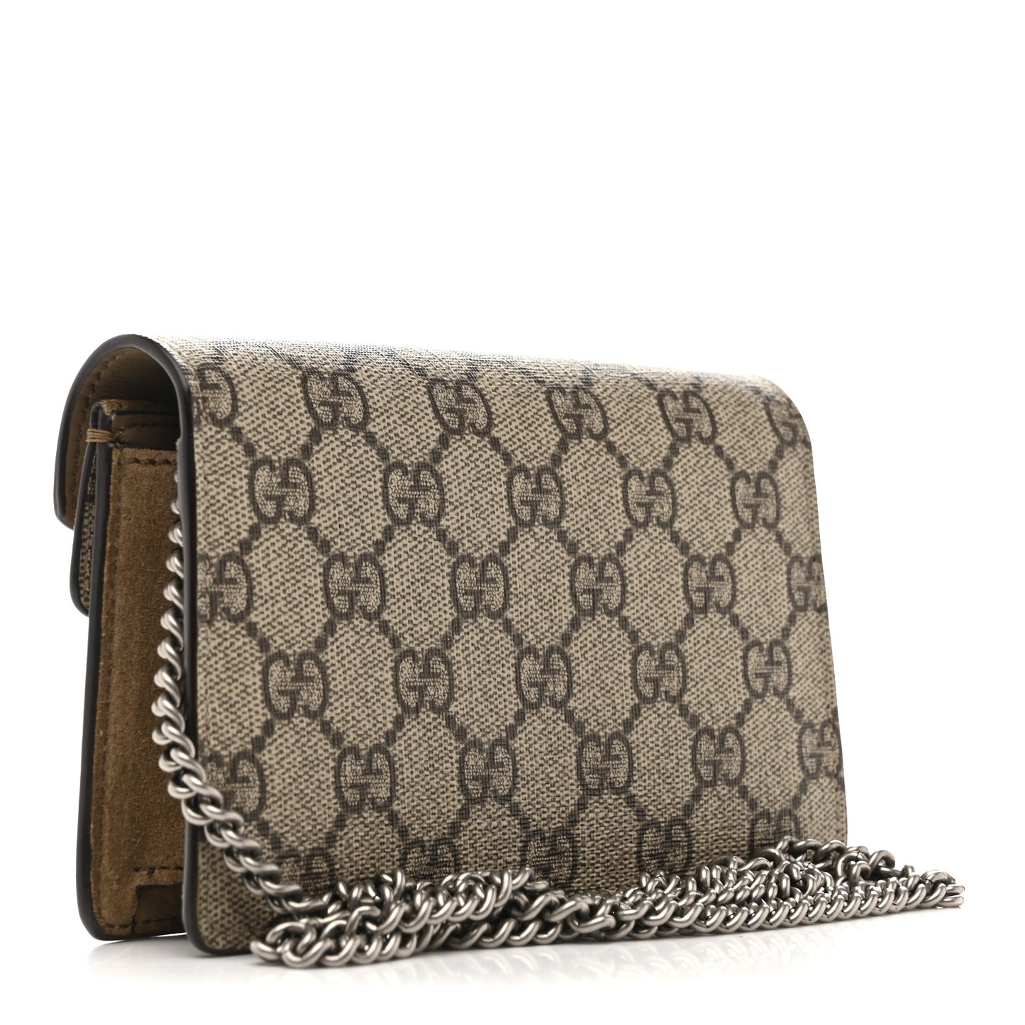 GG Supreme Monogram Super Mini Dionysus Shoulder Bag Taupe