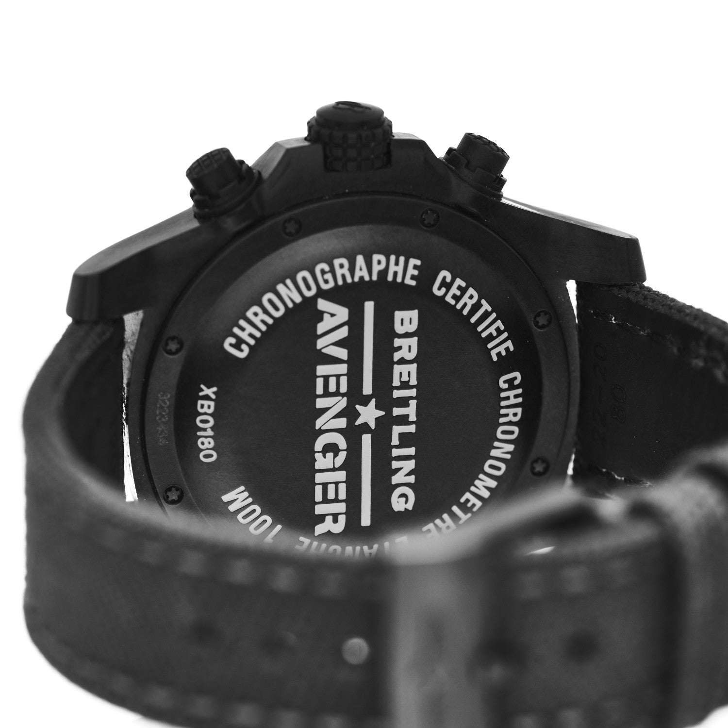 Breitling Breitlight Canvas 45mm Avenger Hurricane Automatic Watch Black XB0180 4 of 5