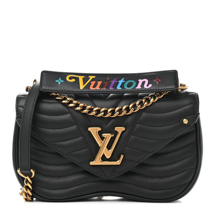 Louis Vuitton Calfskin New Wave Chain MM Black 1 of 11