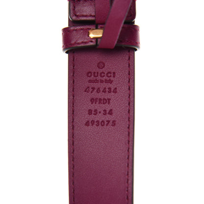 Gucci Velvet Matelasse GG Marmont Belt Bag 85 34 Fuchsia Violet Cyclamen 10 of 11