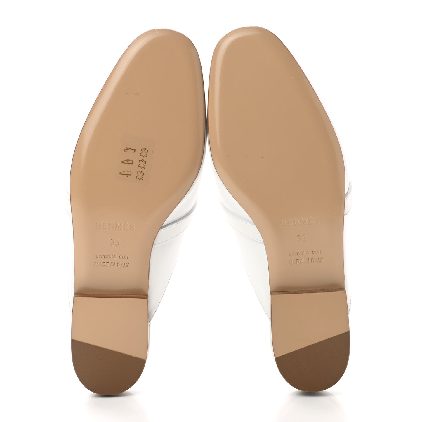 Calfskin Oz Mules 35 White