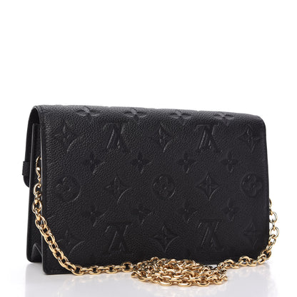 Louis Vuitton Empreinte Vavin Chain Wallet Black 3 of 10