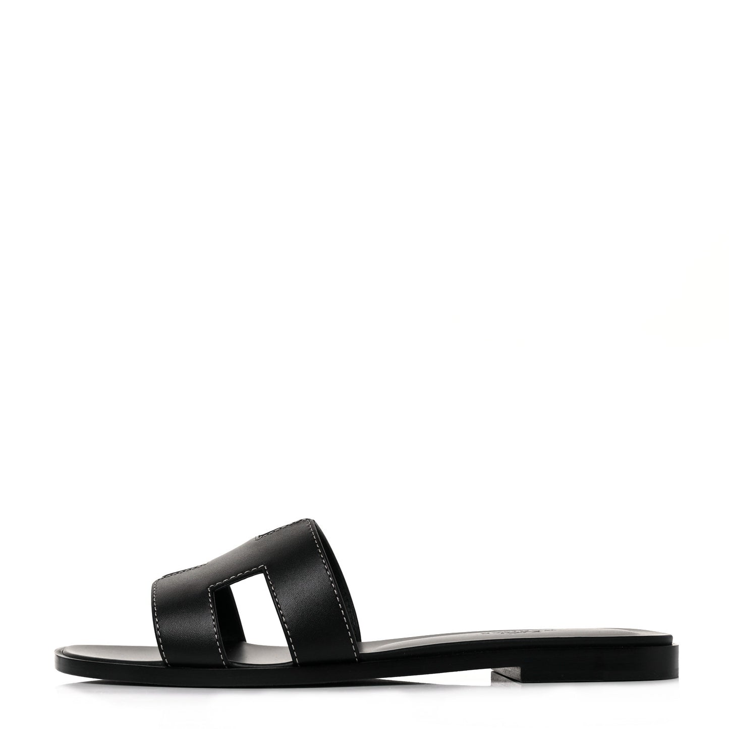 Box Calfskin Oran Sandals 37.5 Black