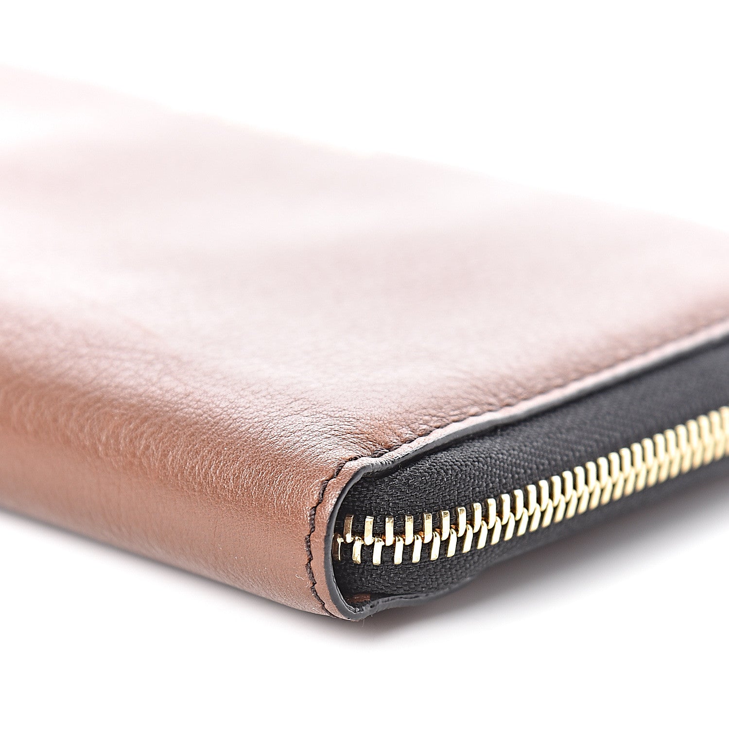 Burberry Signature Grain Calfskin Soft Renfrew Zip Around Wallet Tan 9 of 15