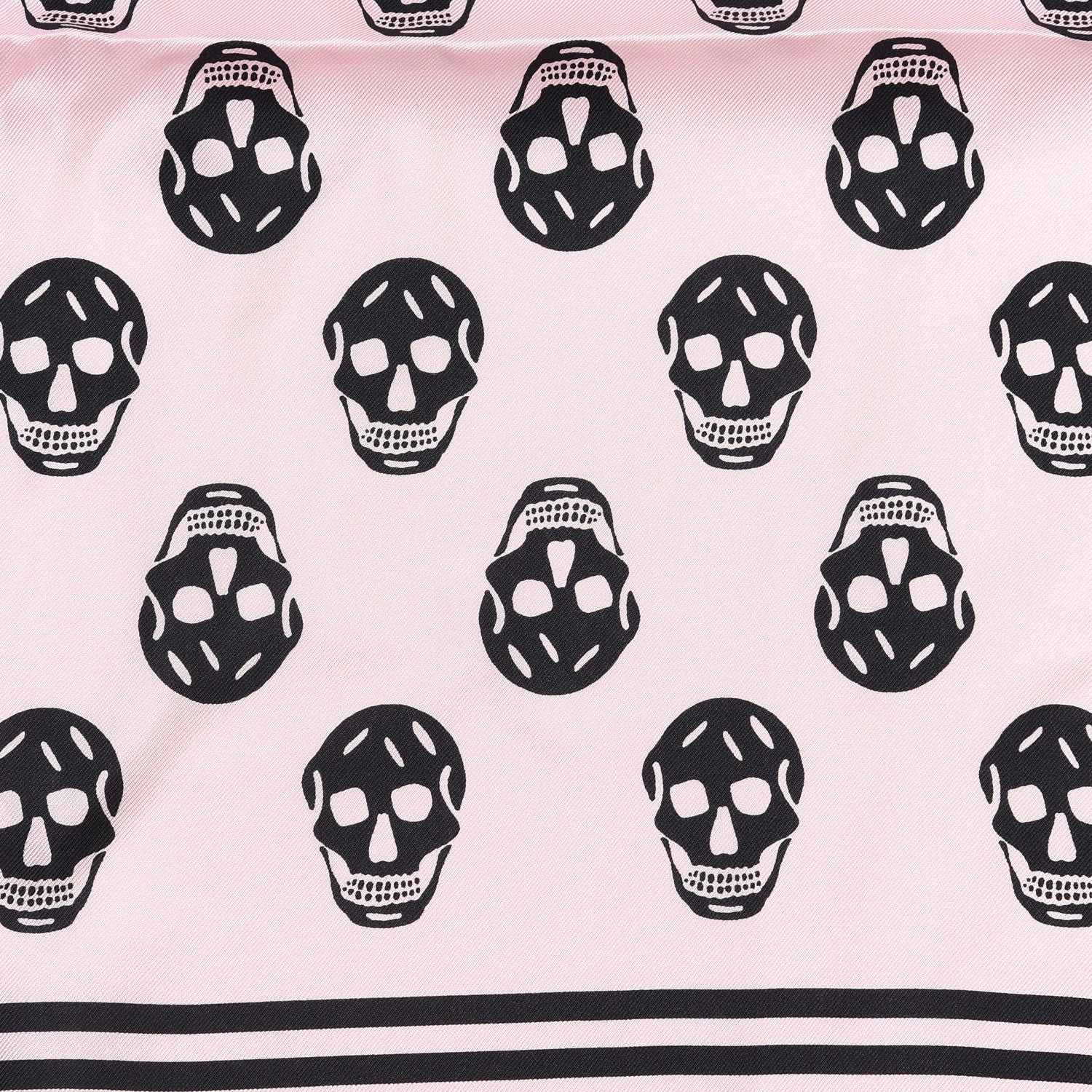 Alexander McQueen Silk Skull Scarf Pink Black 3 of 4