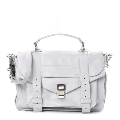 Proenza Schouler Lambskin Medium PS1 Satchel Pale Steel 1 of 13
