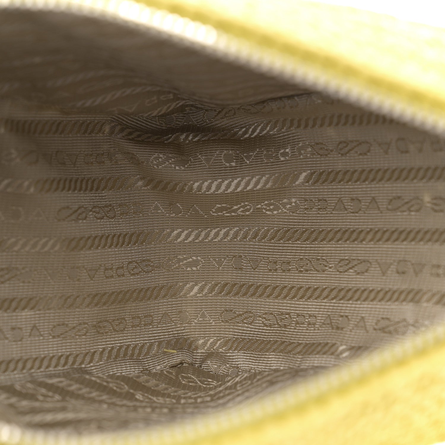 Prada Yarn Raffia Effect Crochet Triangle Shoulder Bag Cedro 5 of 11