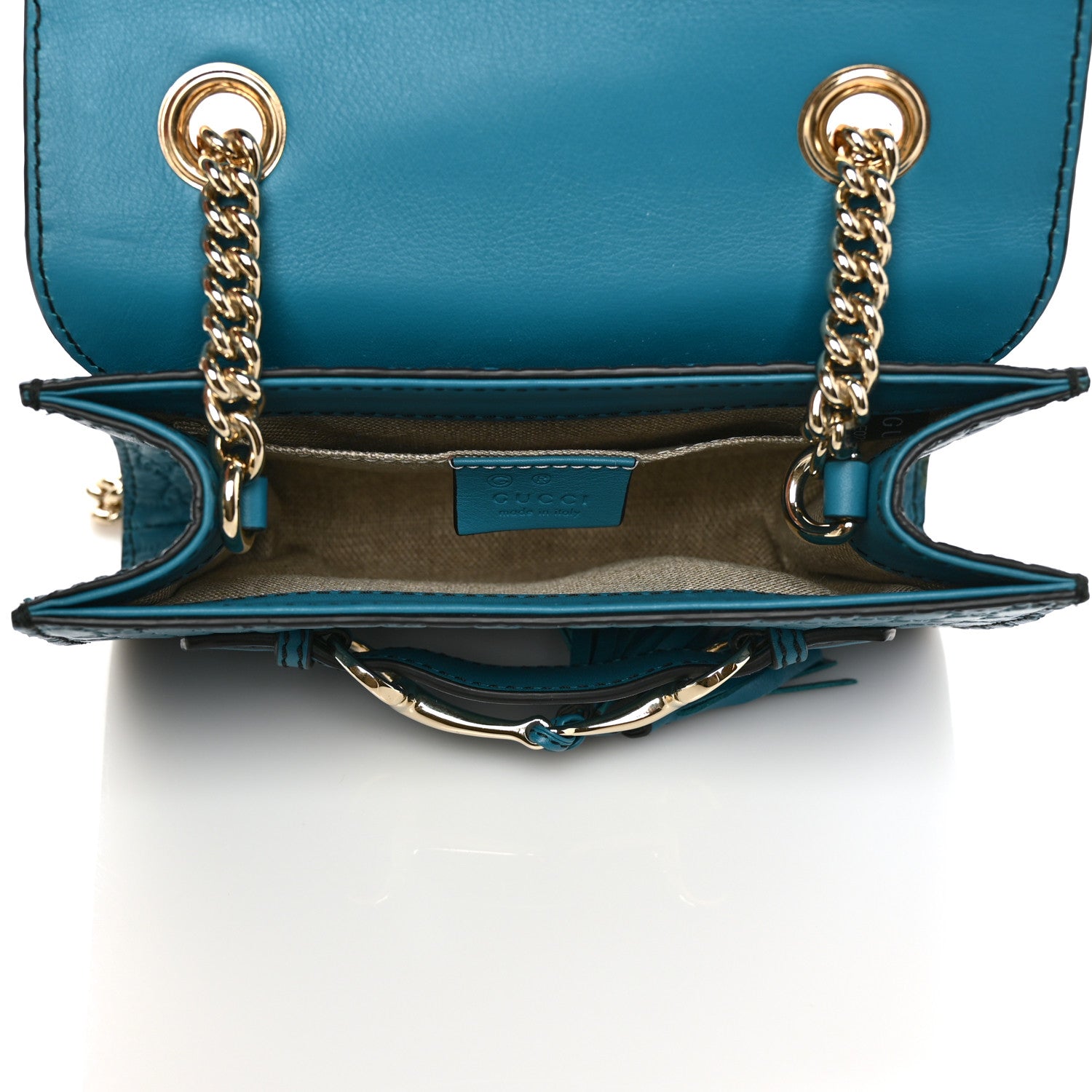 Gucci Microguccissima Mini Emily Shoulder Bag Deep Cobalt 5 of 9