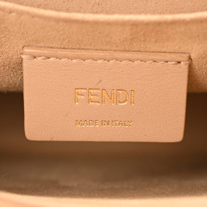 Fendi Vitello Liberty FF 1974 Embossed Kan I Shoulder Bag Black 6 of 10