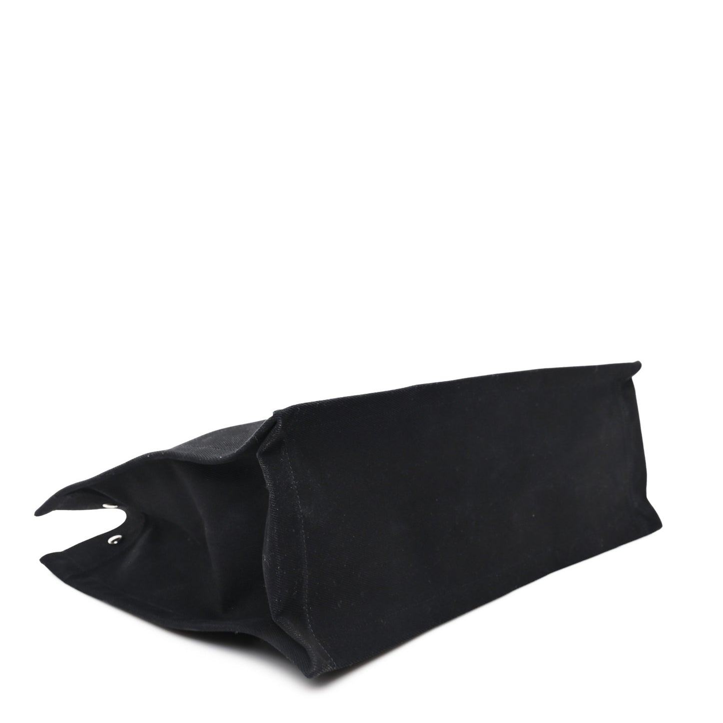 Linen Calfskin Rive Gauche Tote Black