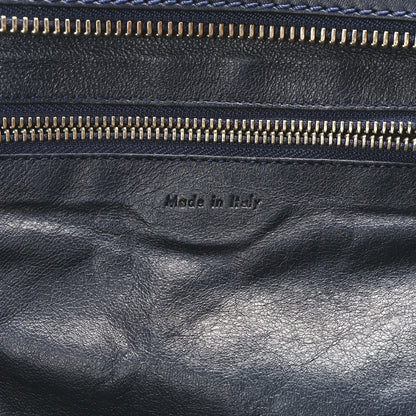Celine Smooth Calfskin Suede Mini Bi-Color Luggage Navy Dune 6 of 11