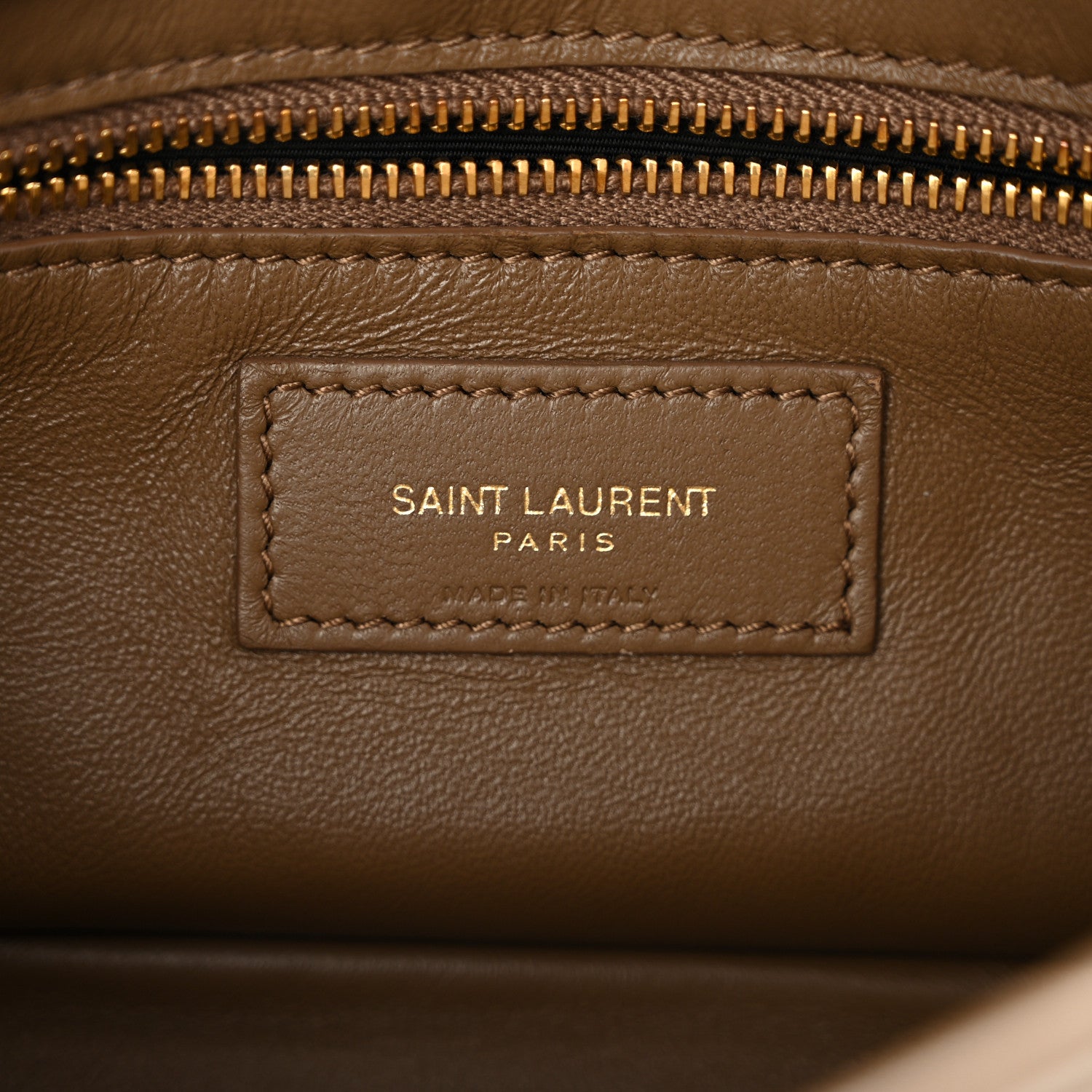 Saint Laurent Padded Lambskin Le 5 A 7 Hobo Dark Peanut 6 of 11