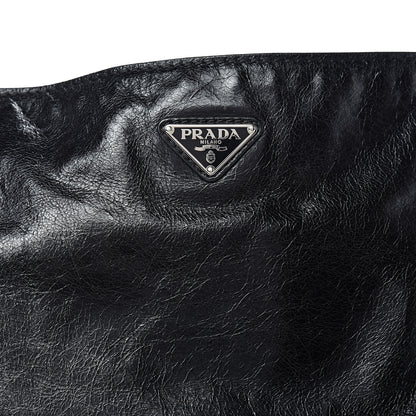 Prada Vitello Shine Hobo Black 7 of 12