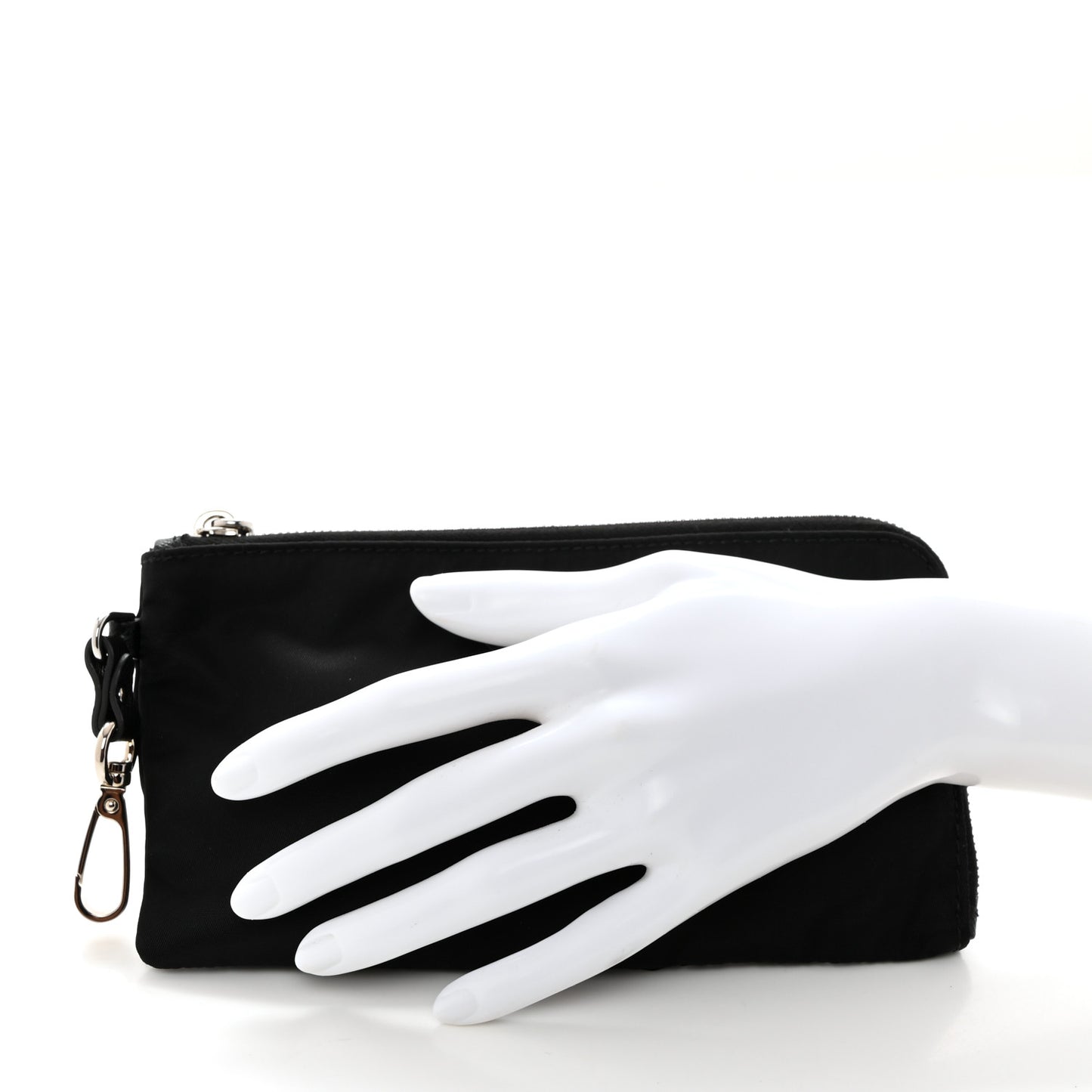 Tessuto Nylon Flat Pouch Black