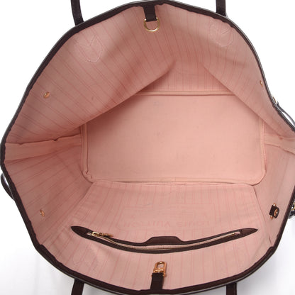 Louis Vuitton Damier Ebene Neo Neverfull MM Rose Ballerine 5 of 16