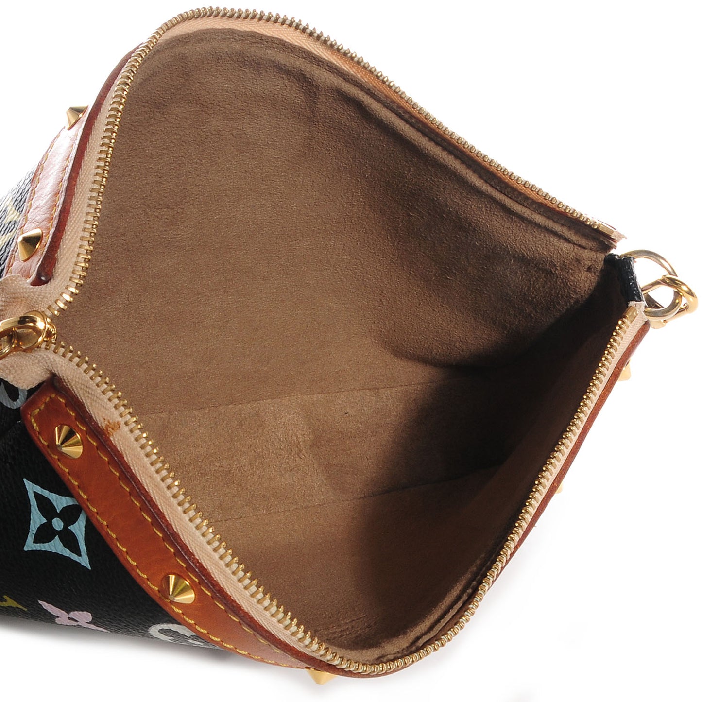 Monogram Multicolor Pochette Accessories Black
