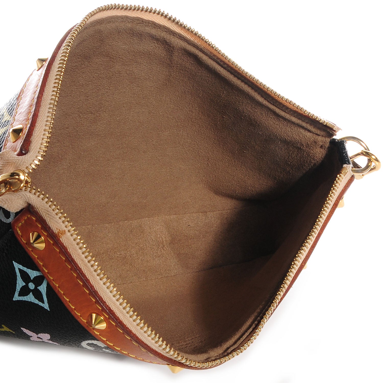 Louis Vuitton Monogram Multicolor Pochette Accessories Black 5 of 8