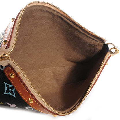 Louis Vuitton Monogram Multicolor Pochette Accessories Black 5 of 8