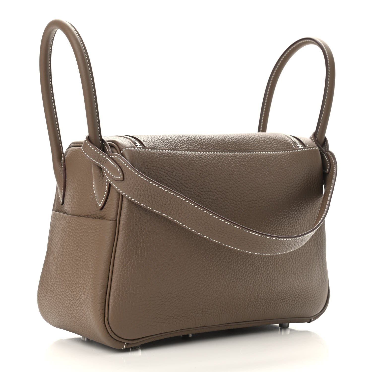 Hermes Taurillon Clemence Lindy 26 Etoupe 3 of 9