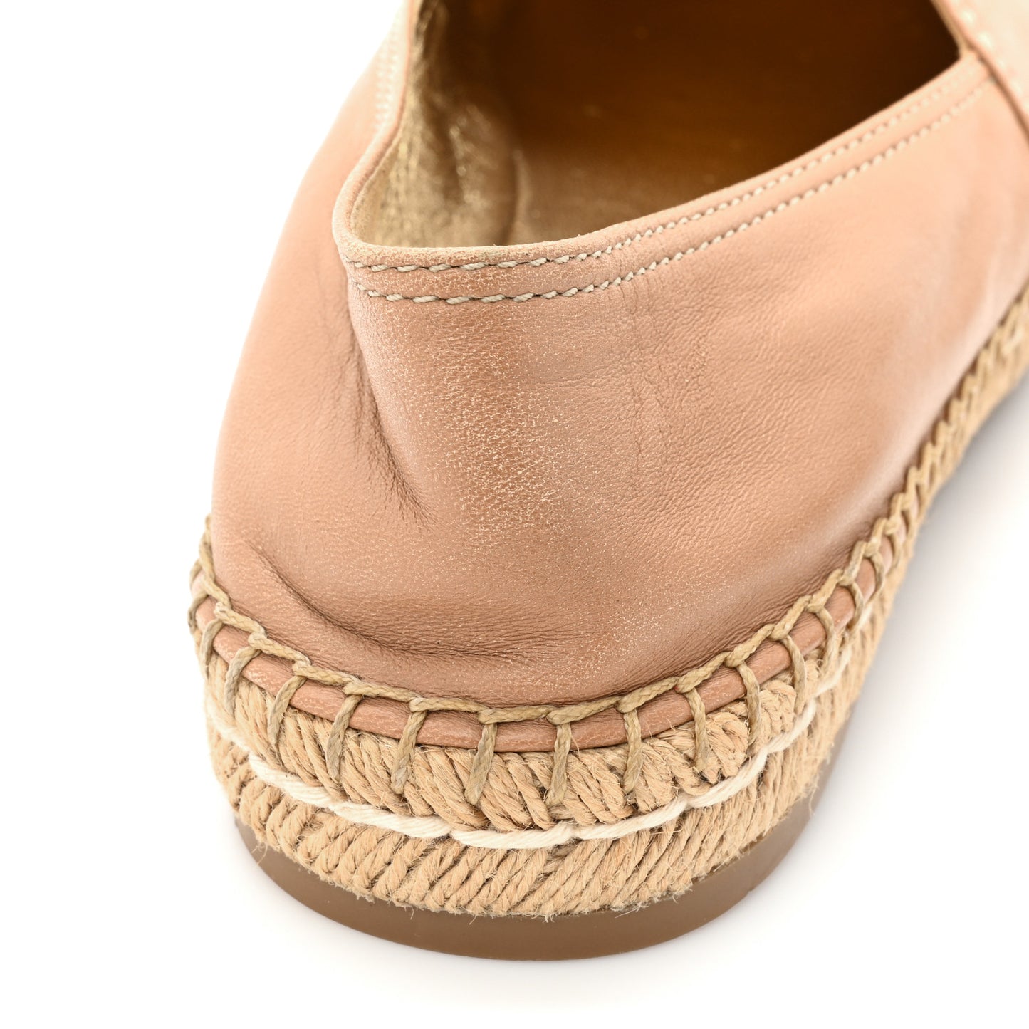 Nappa Logo Cap Toe 20mm Espadrilles 38.5 Beige