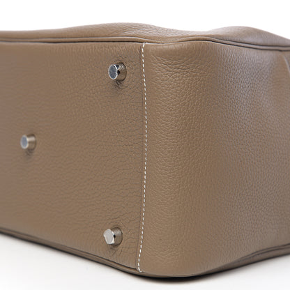 Hermes Taurillon Clemence Lindy 30 Etoupe 9 of 9