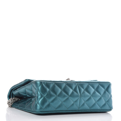 Chanel Metallic Calfskin Quilted 2.55 Reissue 226 Flap Turquoise 4 of 12