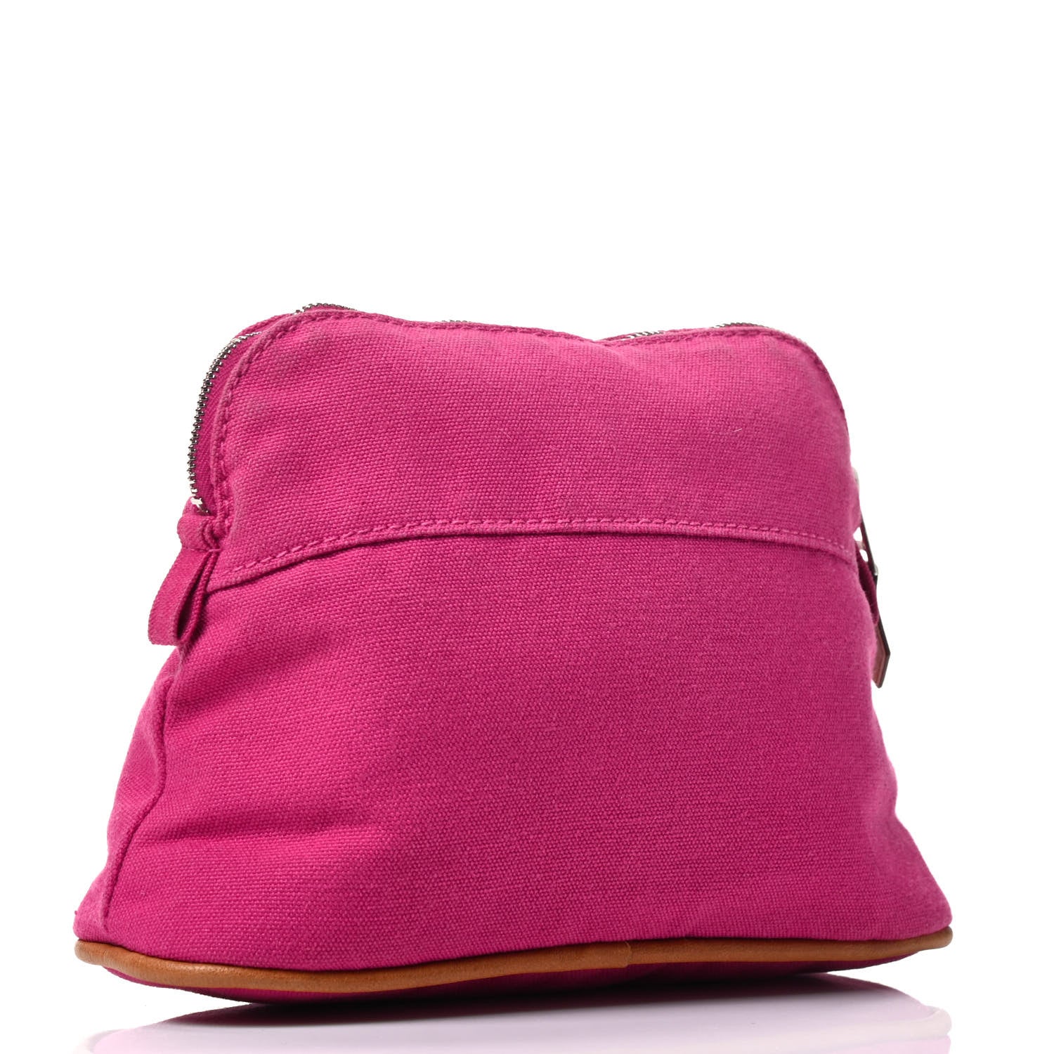 Hermes Cotton Canvas Mini Bolide Travel Cosmetic Pouch 3 of 6