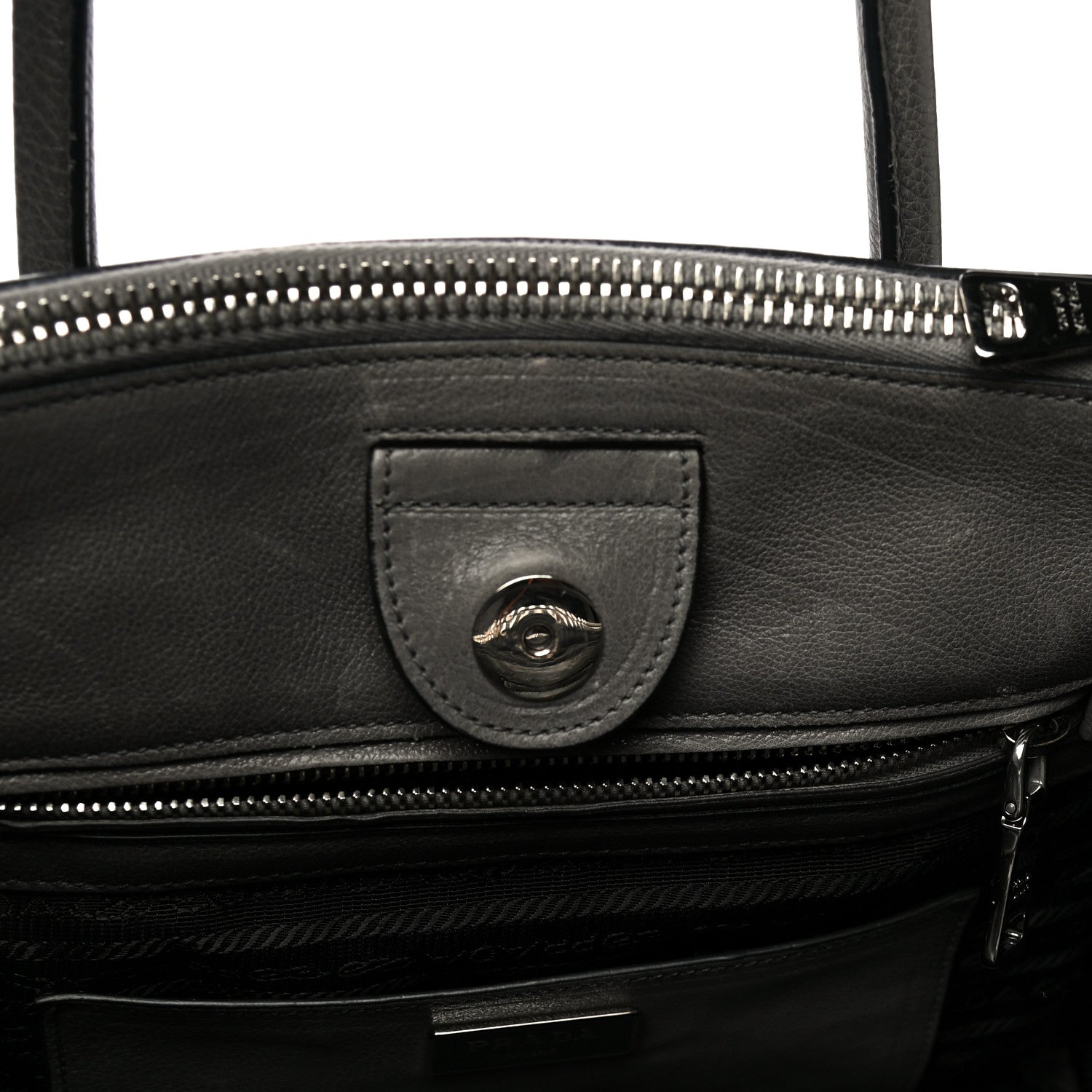 Prada Glace Calf Twin Pocket Tote Marmo 18 of 21