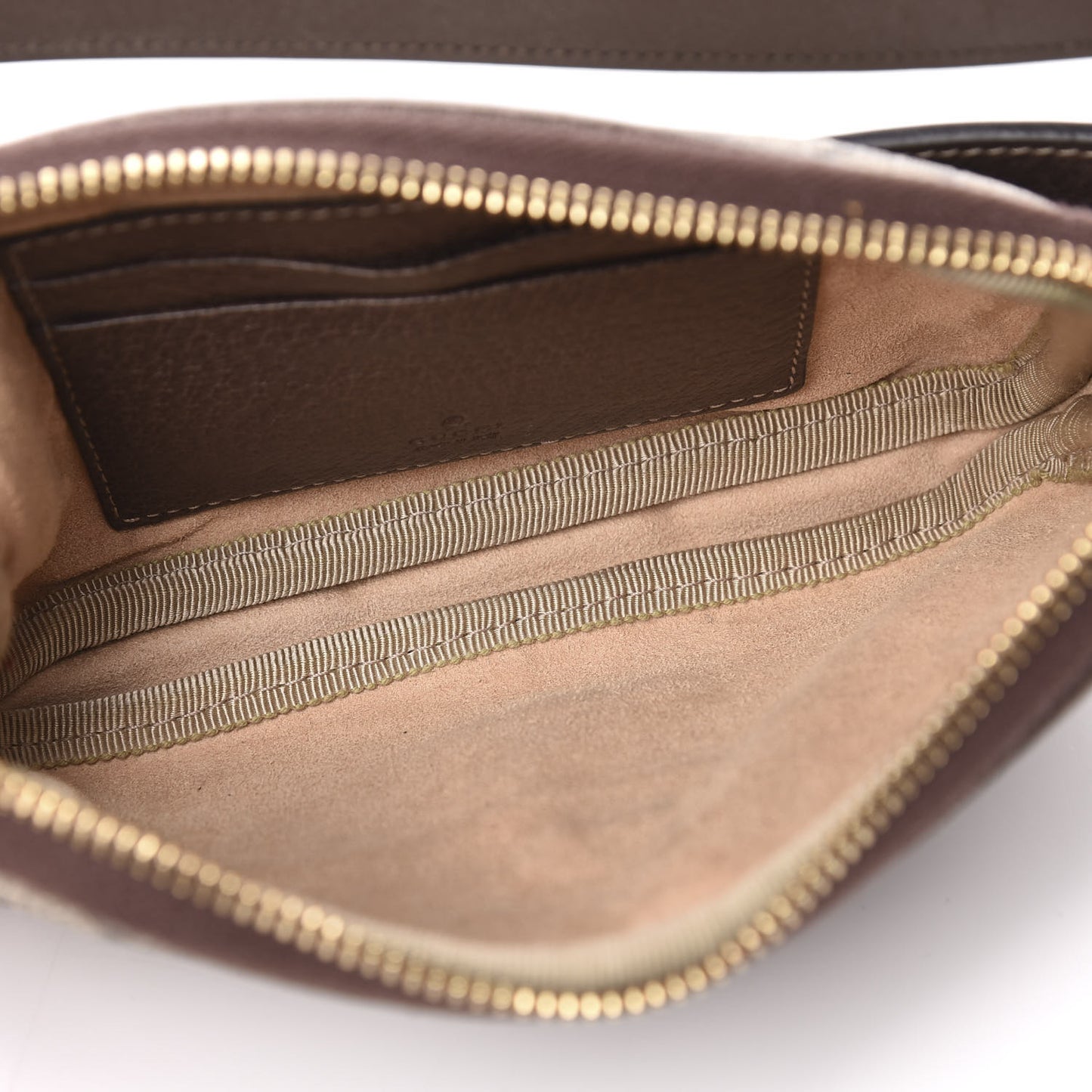 GG Supreme Monogram Ophidia Belted iPhone Case 95 38 Dark Brown