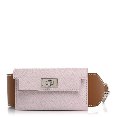 Swift Epsom Pocket Kelly Shoulder Strap Gold Mauve Pale
