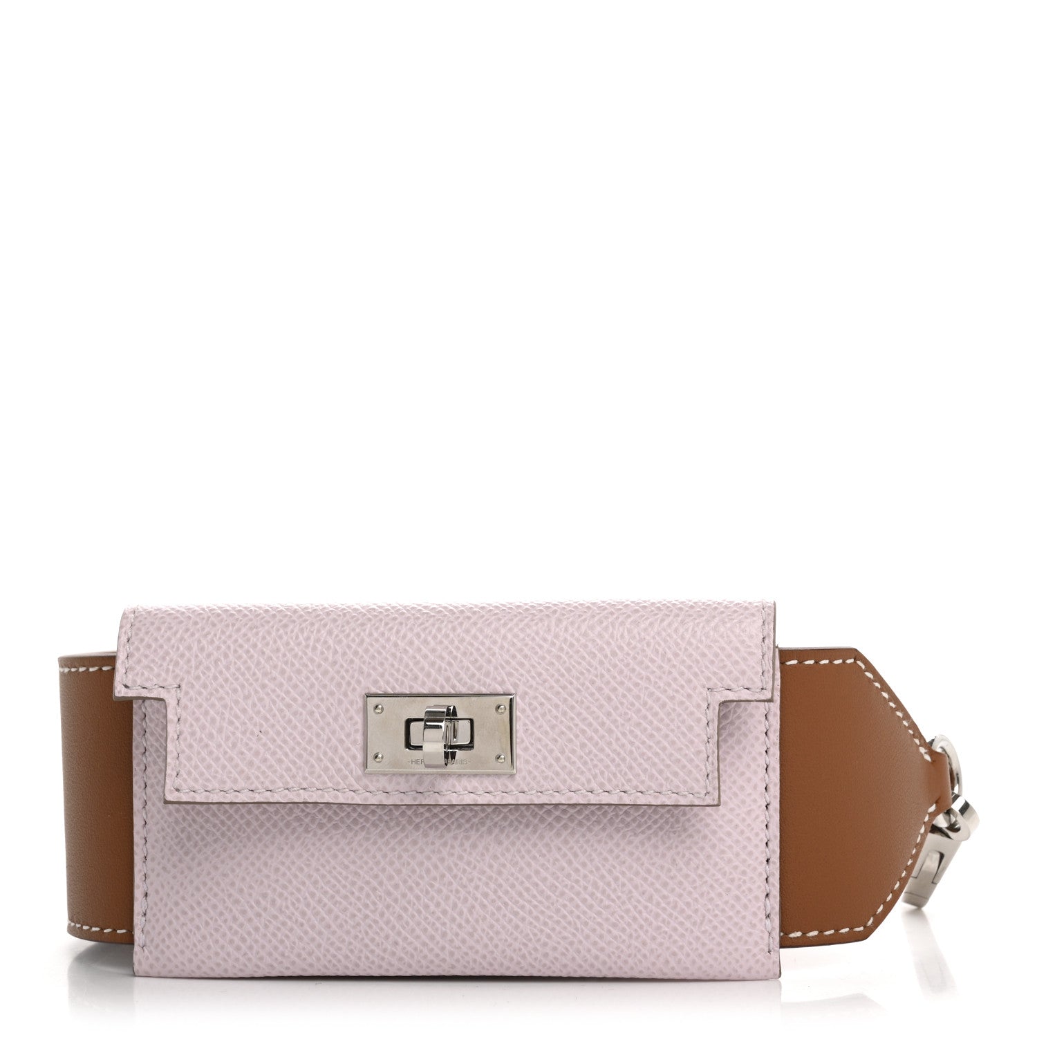 Hermes Swift Epsom Pocket Kelly Shoulder Strap Gold Mauve Pale 1 of 6