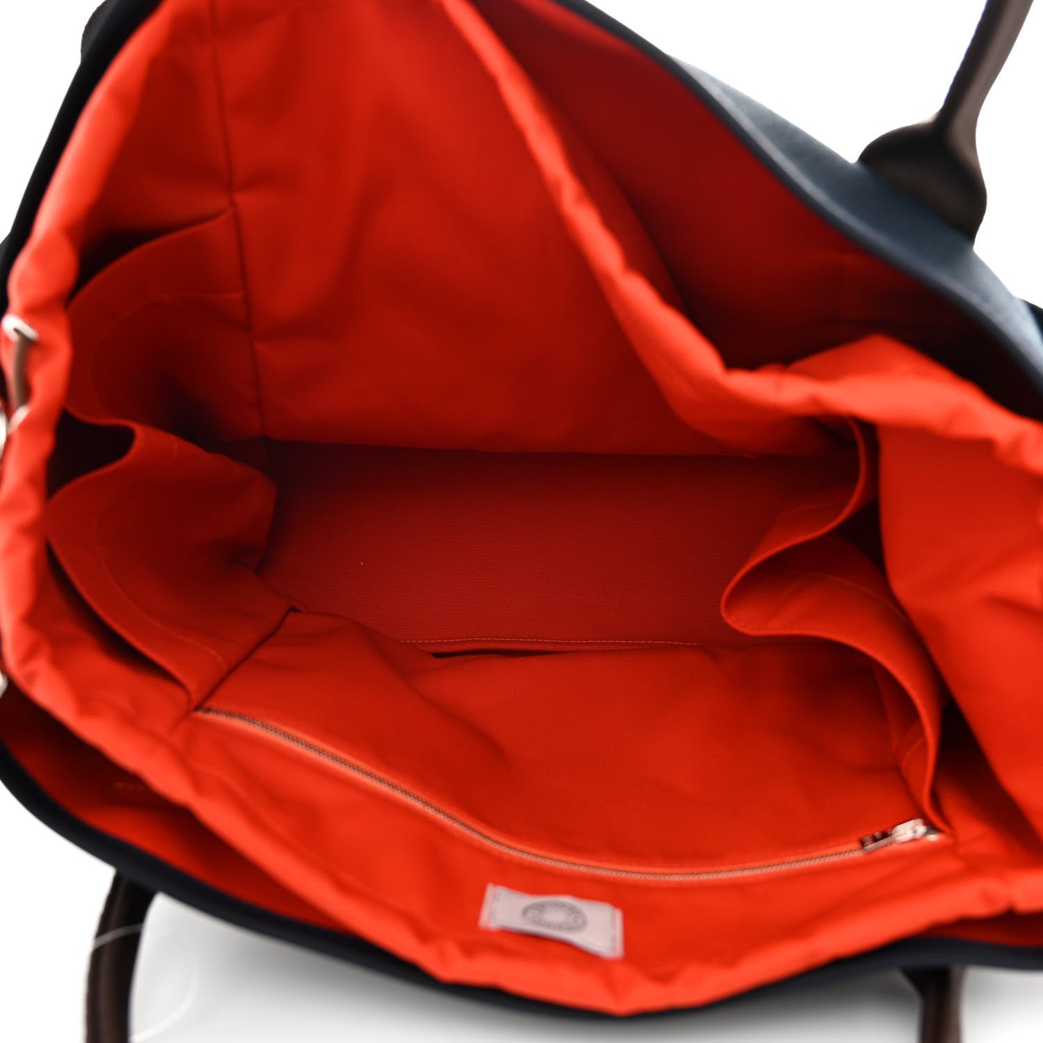 Hermes Toile Sac De Pansage Groom Bleu Navy Feu 5 of 11