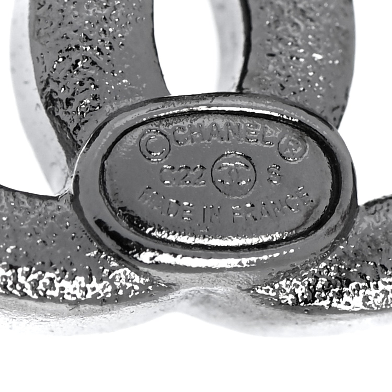 Chanel Ruthenium Crystal CC Earrings Multicolor 4 of 5