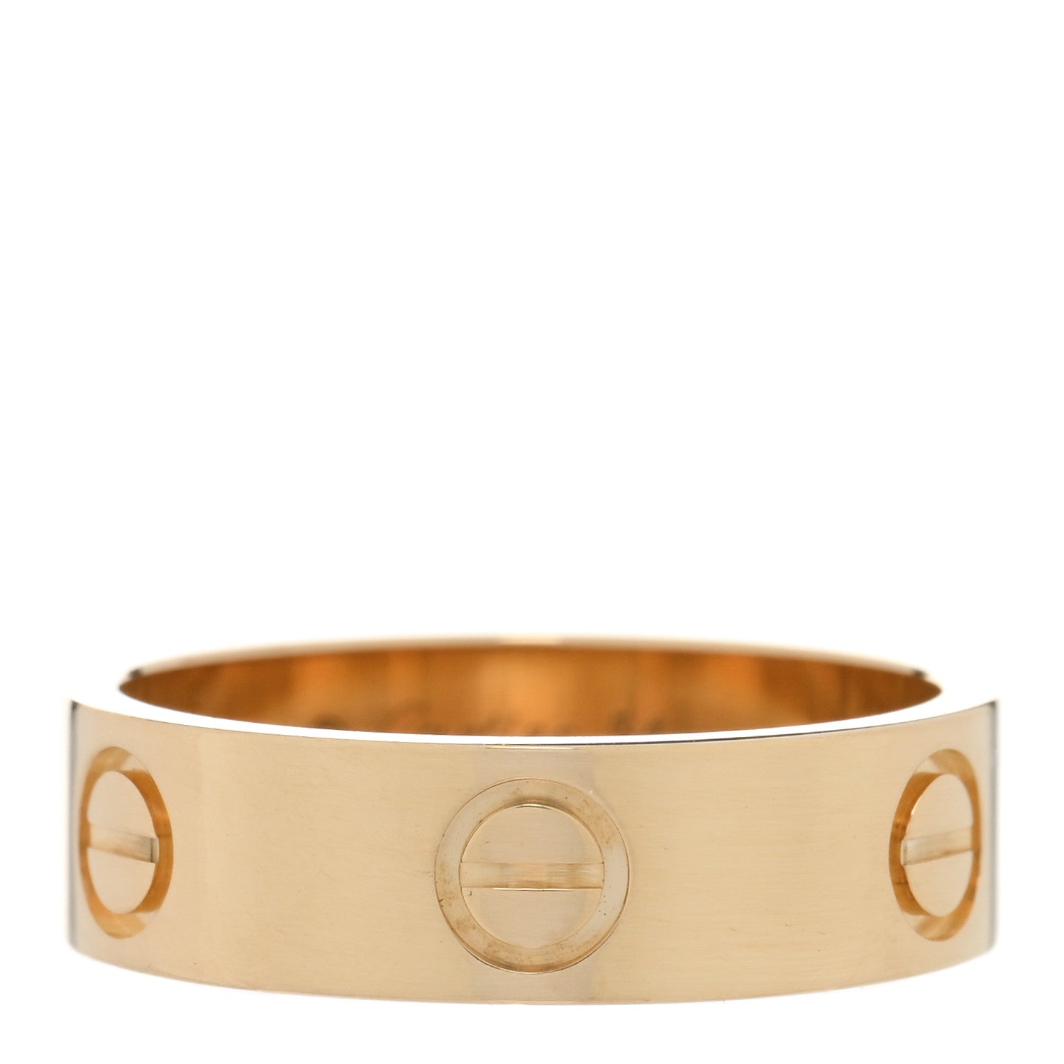 Cartier 18K Yellow Gold 5.5mm LOVE Ring 54 6.75 1 of 4