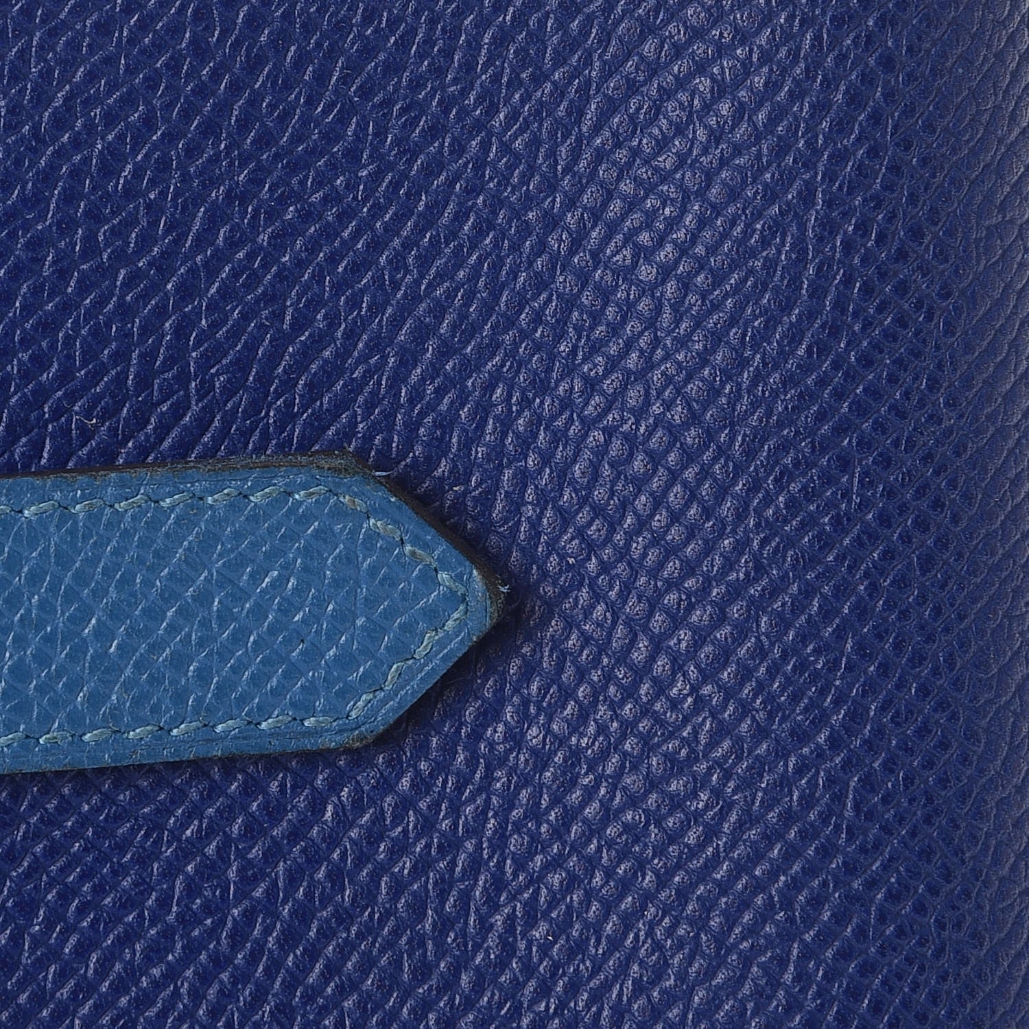 Hermes Epsom Bi-Color Bearn Recto Verso Wallet Bleu Electrique Mykonos 8 of 9