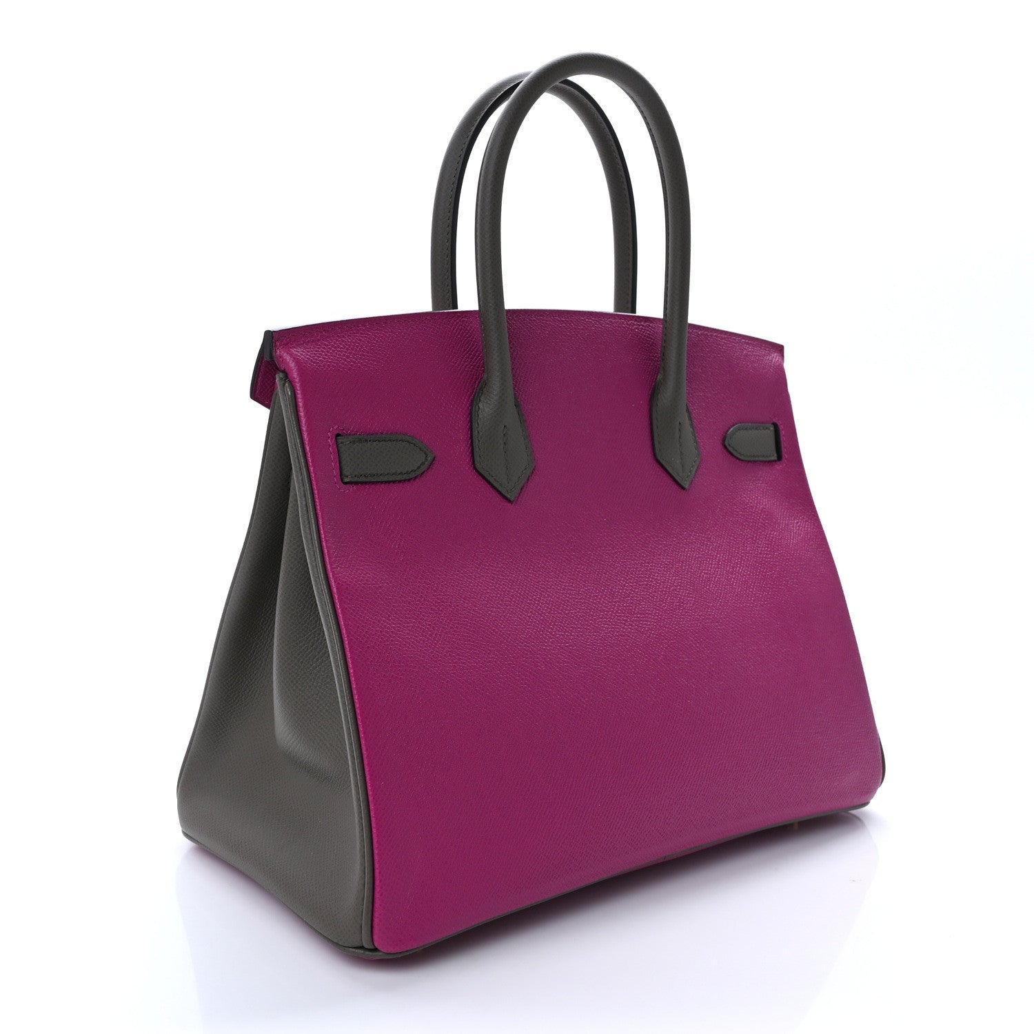 Hermes Epsom Horseshoe Birkin 30 Rose Poupre Etain 3 of 9