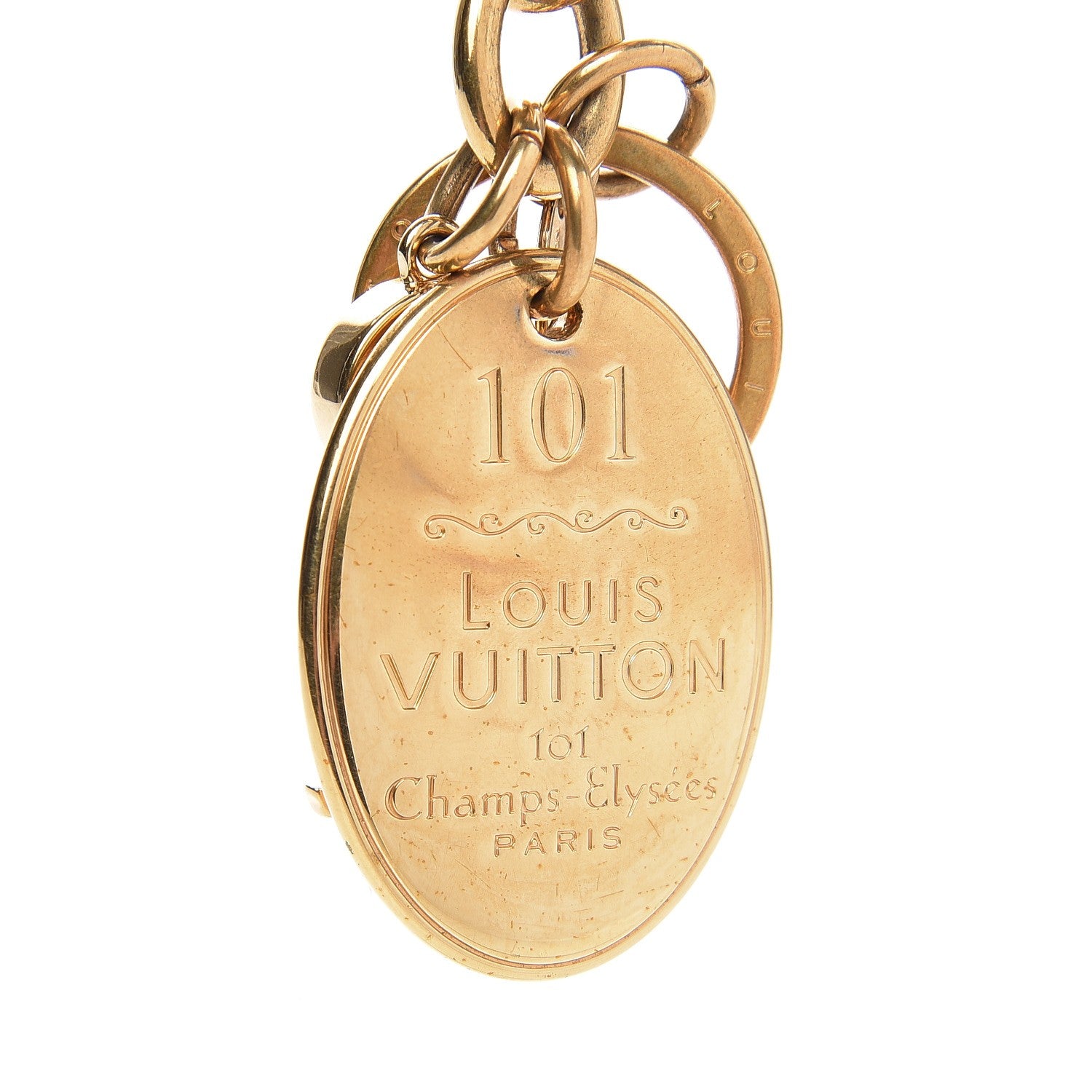 Louis Vuitton 101 Champs Elysees Maizeon Key Charm Gold 3 of 3