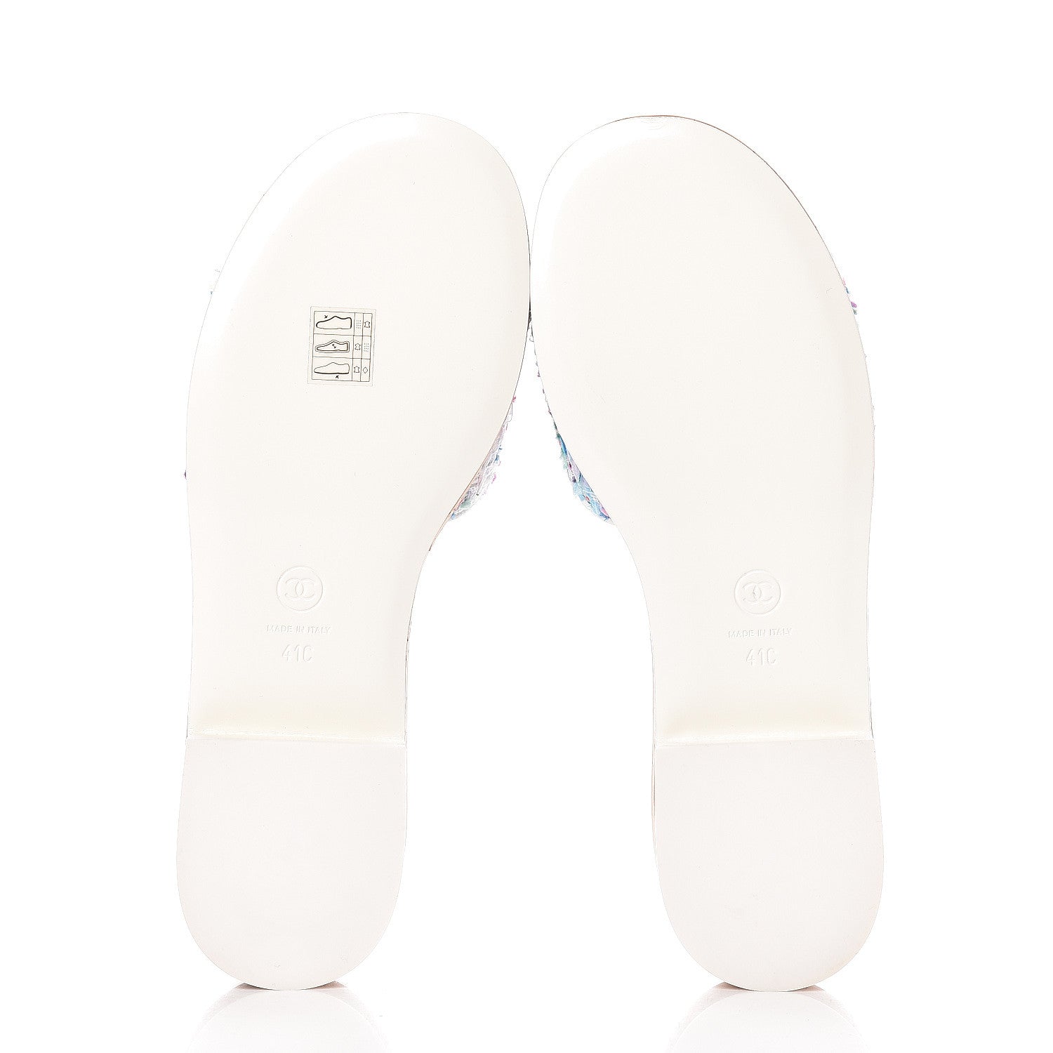 Chanel Tweed Logo Mules 41 Multicolor 5 of 9