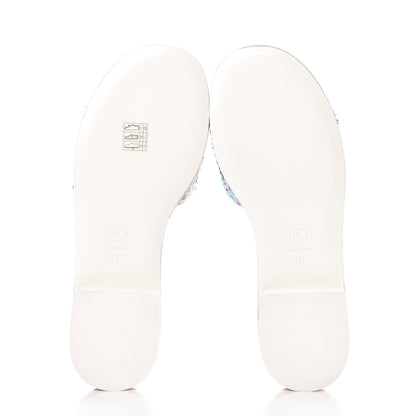 Chanel Tweed Logo Mules 41 Multicolor 5 of 9