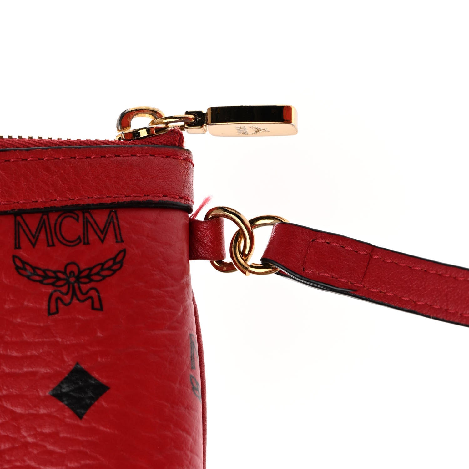 MCM Visetos Large Liz Reversible Shopper Tote Ruby Red 19 of 20