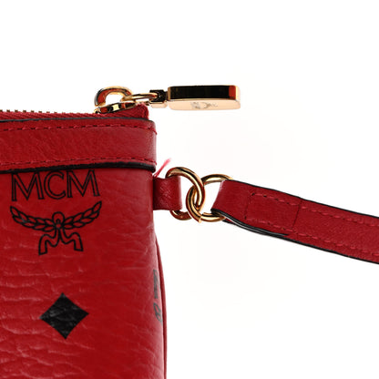 MCM Visetos Large Liz Reversible Shopper Tote Ruby Red 19 of 20