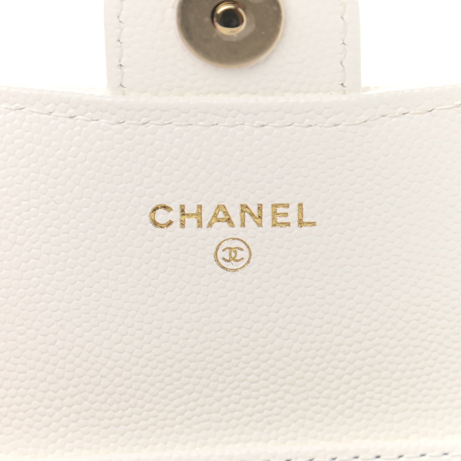 Chanel Caviar Quilted Mini Chain Bag White 6 of 12