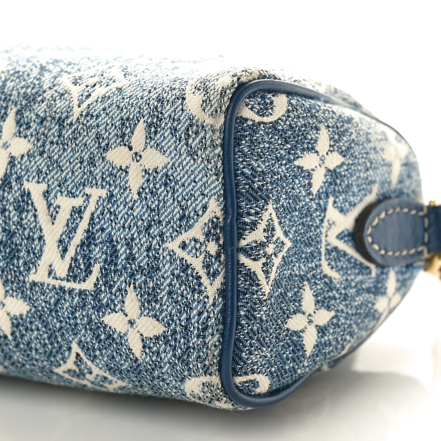 Monogram Jacquard Denim Nano Speedy Bandouliere Bleu