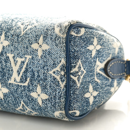 Louis Vuitton Monogram Jacquard Denim Nano Speedy Bandouliere Bleu 9 of 9