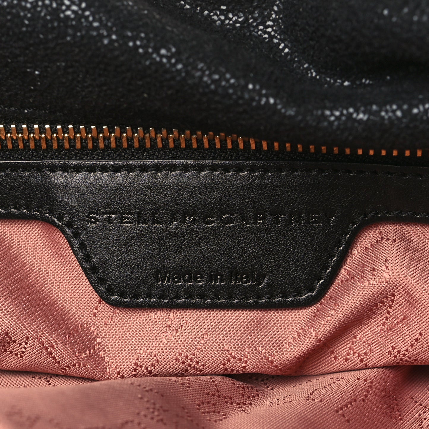 Shaggy Deer Falabella Fold Over Tote Black