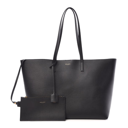 Saint Laurent Calfskin Large Shopping Tote Black 1 of 7