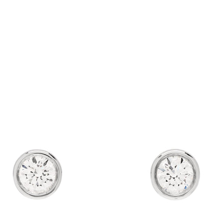 Tiffany Platinum Diamond 1.14ctw Elsa Peretti Diamonds By The Yard Earrings 1 of 6